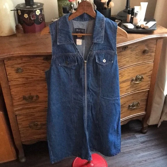 Route 66 | Dresses | Vintage Route 66 Denim Dress 0 Cotton Made In Usa |  Poshmark